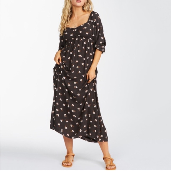 Billabong Swept Away Midi Dress - Picture 1 of 14
